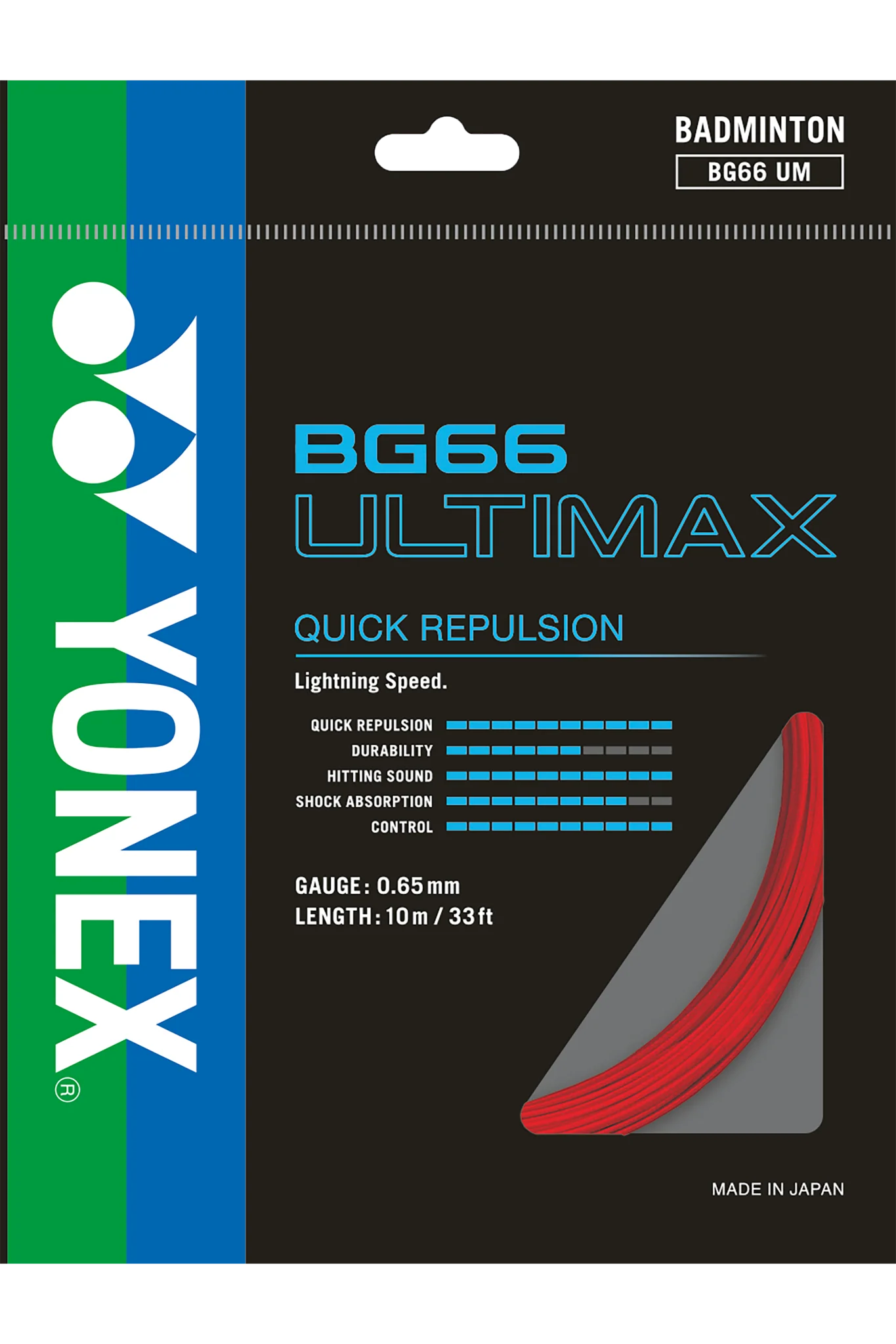 Yonex Badminton String BG66 Ultimax - 10m Set & 200m Reel - Image 9